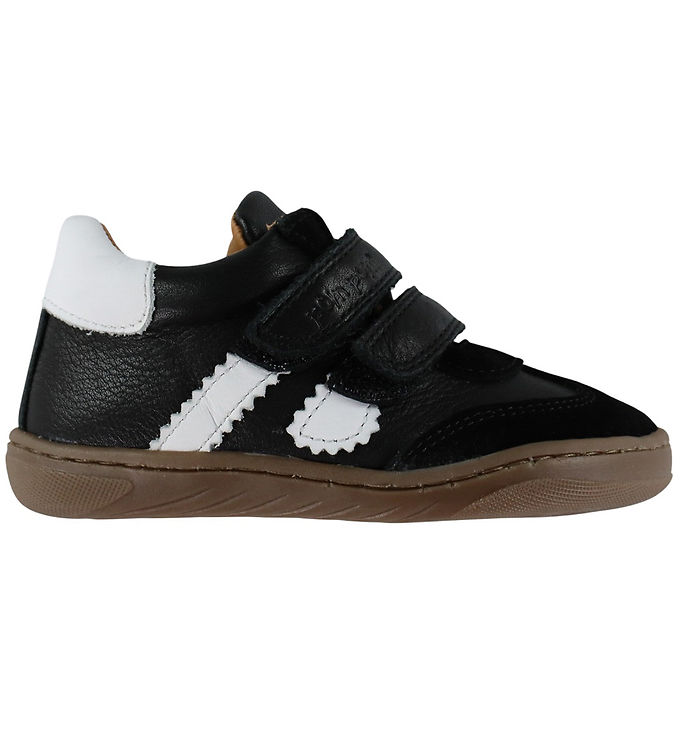 Pom Pom Sko - Velcro - Black Beauty