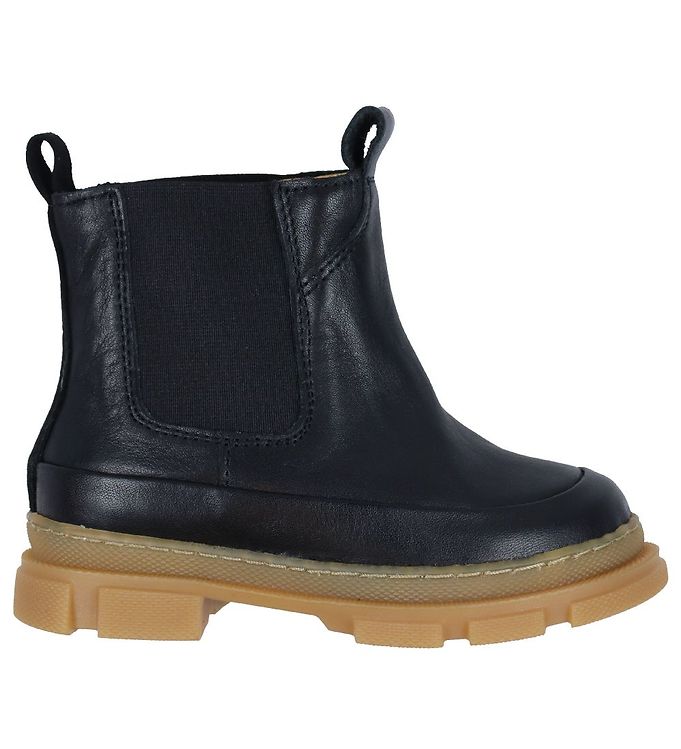 Pom Pom Støvler - Chunky Chelsea Boot - Sort