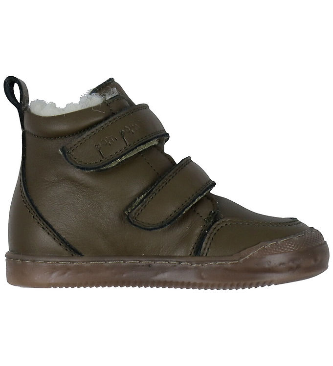 Pom Pom Vinterstøvler - Sneaker Wool Booty - Dark green
