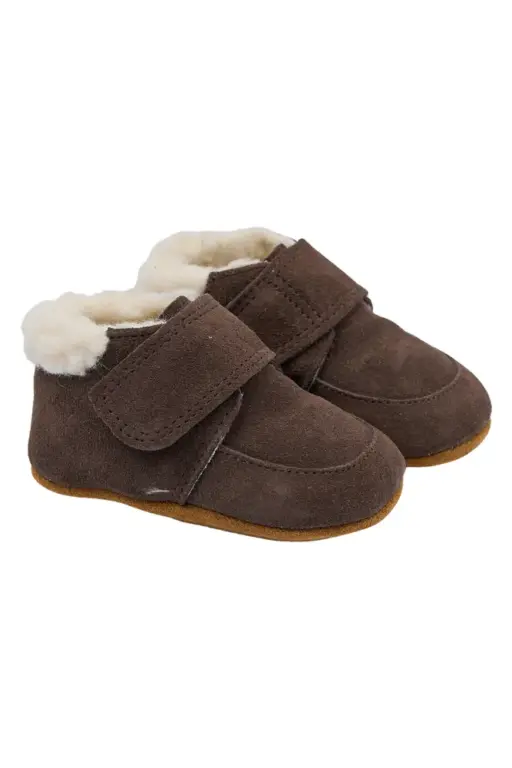 PomPom Prewalker Velcro m. For - Dark Brown - 27/28