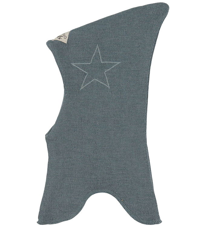 Racing Kids Elefanthue - Uld/Bomuld - 2-lags - Goblin Blue m. St Racing Kids Elefanthue - Uld/Bomuld - 2-lags - Goblin Blue m. St