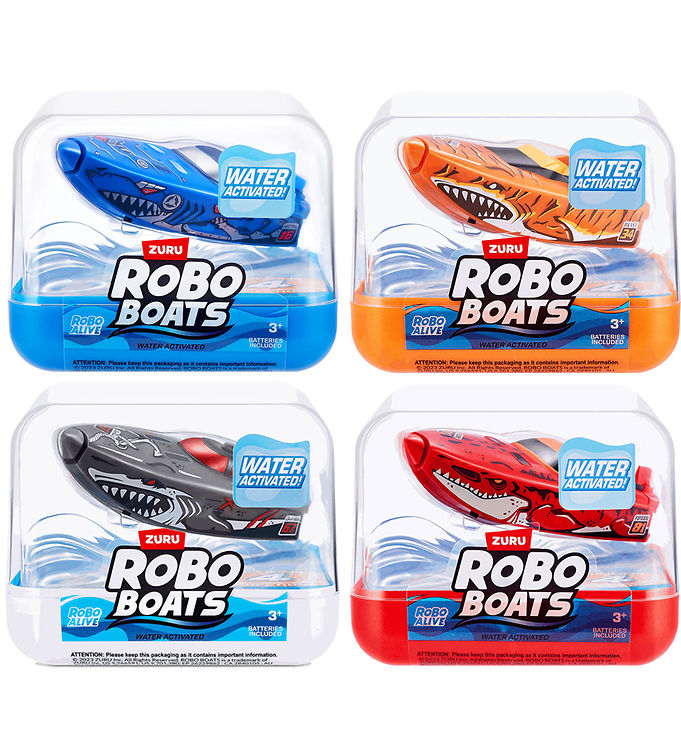 Robo Alive Badelegetøj - Robo Boats - Assorteret - Orange/Rød/B