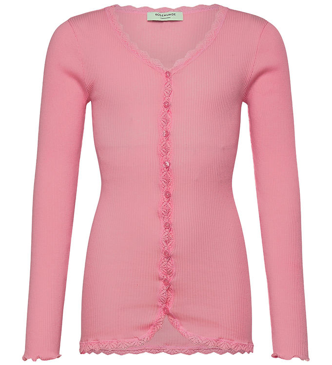 Rosemunde Cardigan - Rib - Modal - RkBalta - Sea Pink