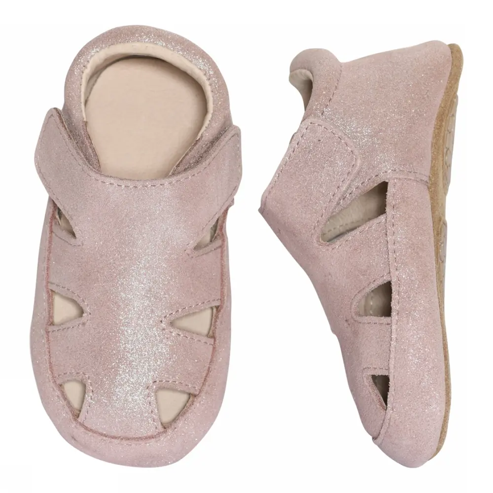 Sandal læder slippers - Rose Grey - 20/21 Sandal læder slippers - Rose Grey - 20/21