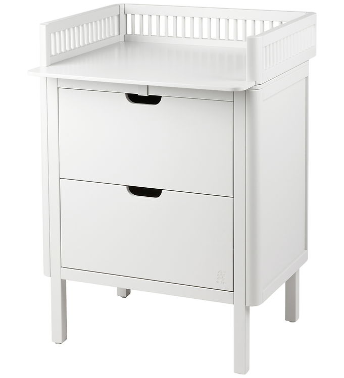 Sebra Puslebord m. Skuffer - Classic White