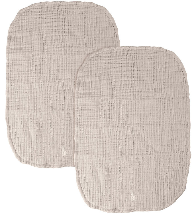 Sebra Pusleunderlag - 2-pak - Musselin - Jetty Beige Sebra Pusleunderlag - 2-pak - Musselin - Jetty Beige
