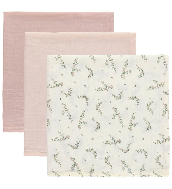 Sebra Stofbleer - 3-Pak - 75x75 cm - Rose