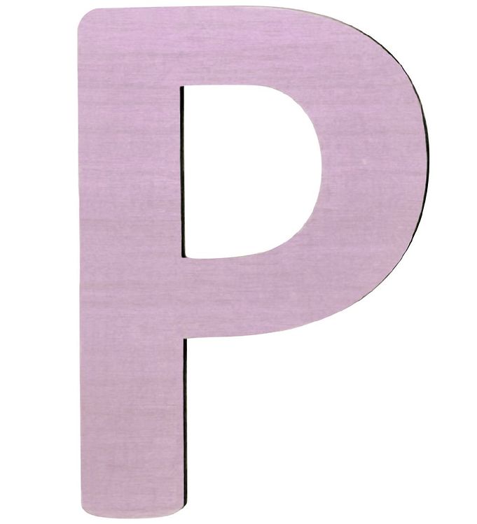 Sebra Træbogstaver - P - Pastel Pige