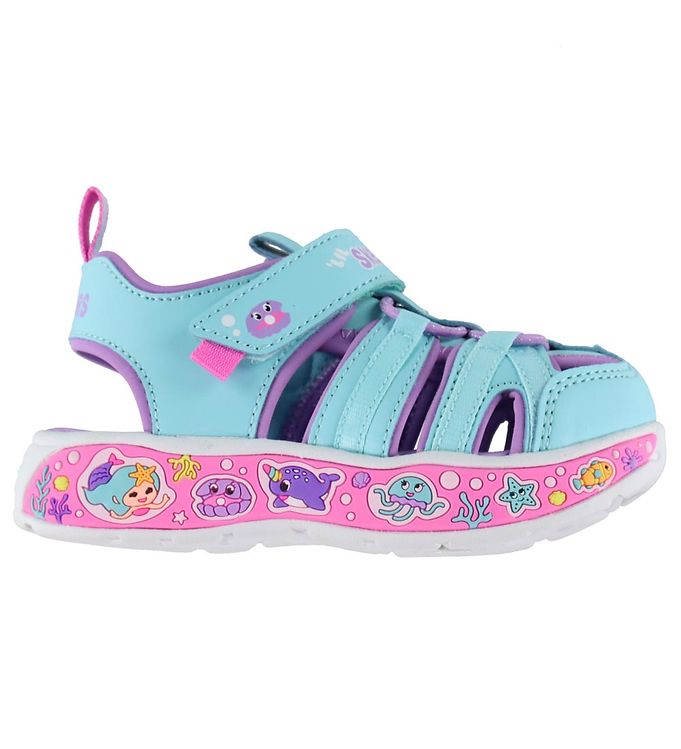 Skechers Sandaler - Play Scene Splash Cute - Turquise/Lavender Skechers Sandaler - Play Scene Splash Cute - Turquise/Lavender
