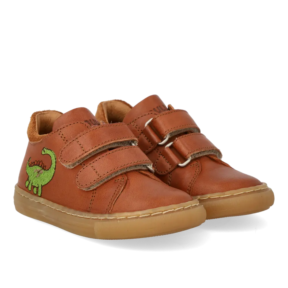Sneaker m. Dino Broderi - Cognac/Cognac - 21
