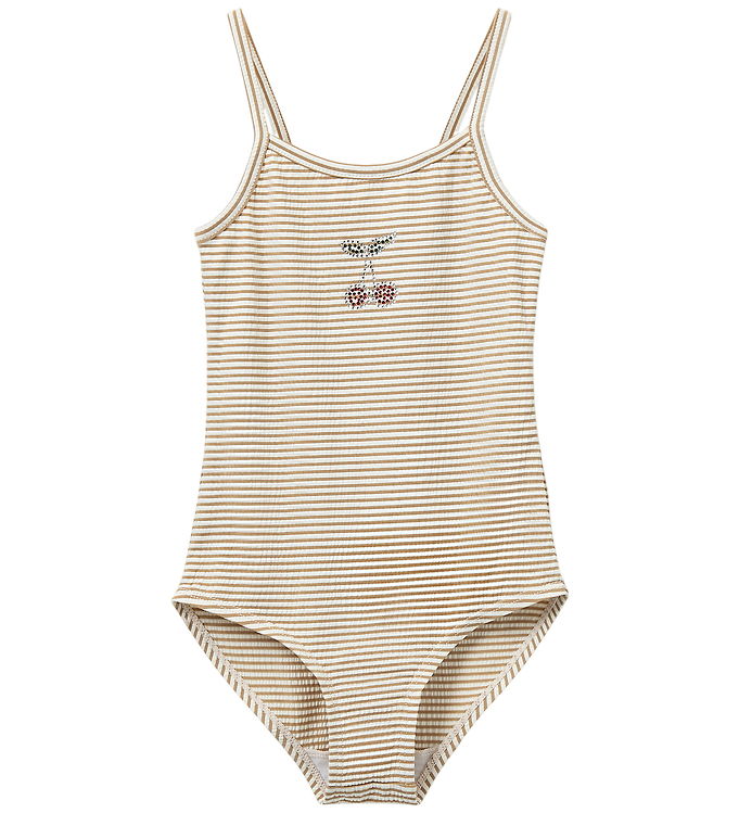 Sofie Schnoor Badedragt - PollyKB - Warm Stone Stripe