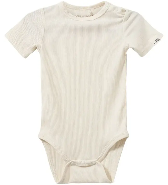 Sofie Schnoor Dicte Kortærmet Body - Off White - 62