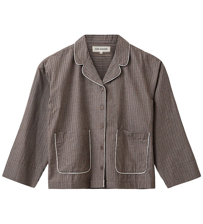 Sofie Schnoor Skjorte - ImanaSy - Brown Striped