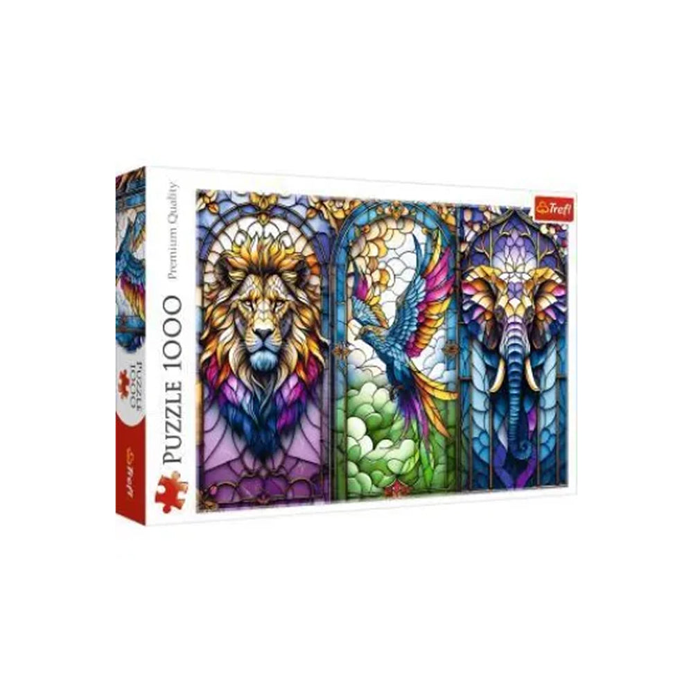 Stained Glass Animals 1000 brikker