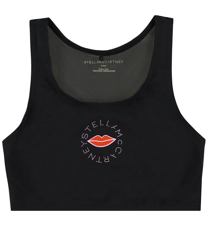 Stella McCartney Kids Badetop - Sort m. Læber