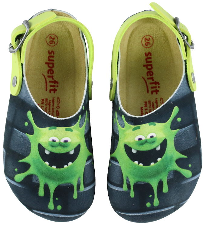 Superfit Sandaler - Bios Flex - Grå/Blå m. Monster