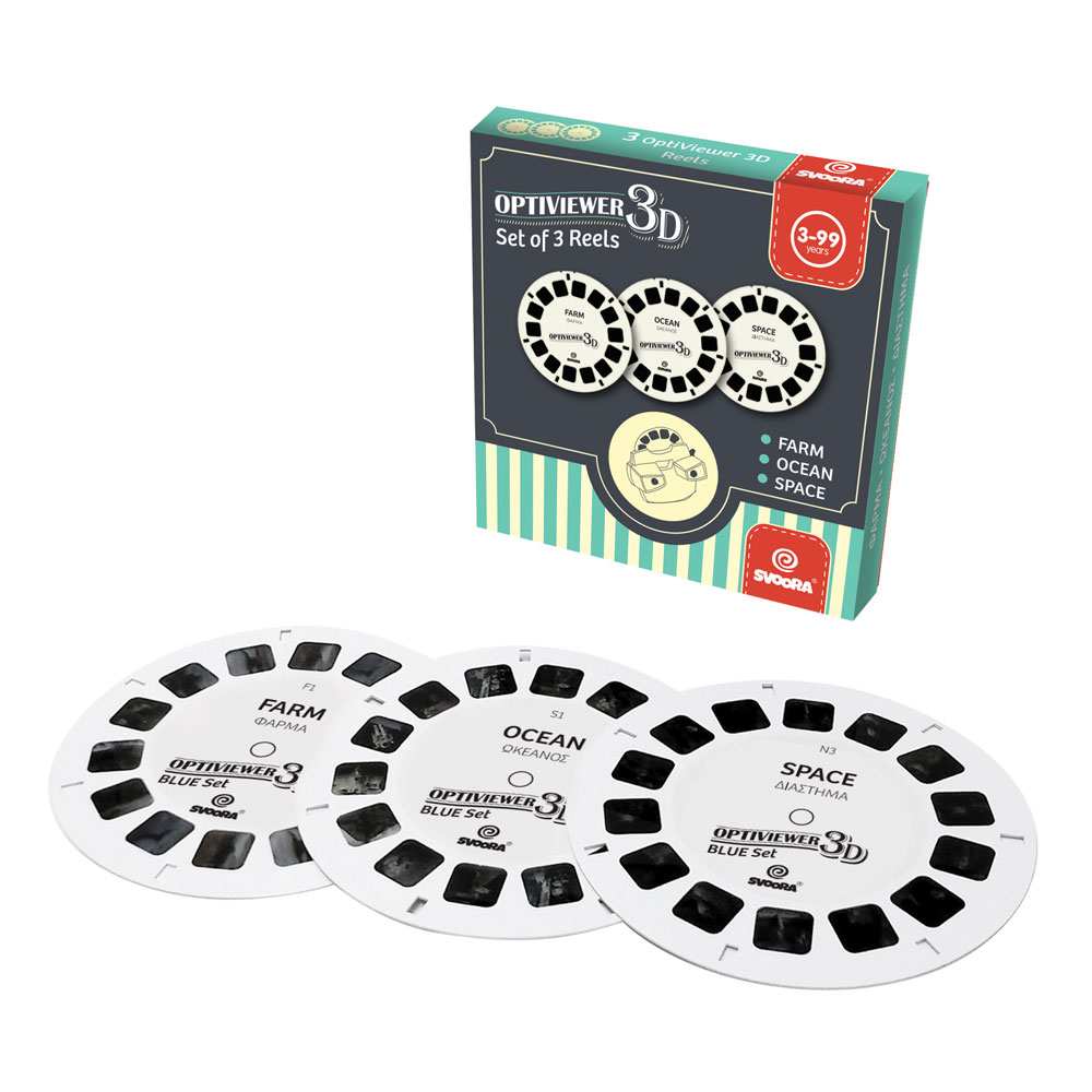 Svoora | 3D diasbriller tilbehør - Grøn, 3 discs
