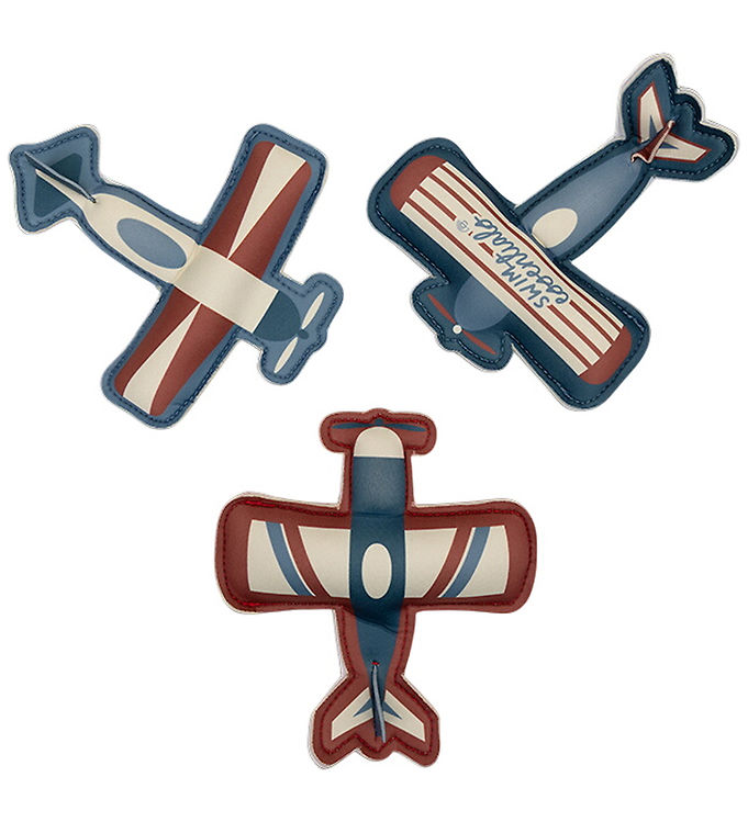 Swim Essentials Dykkervægte - 3-pak - Airplanes - Rød/Blå
