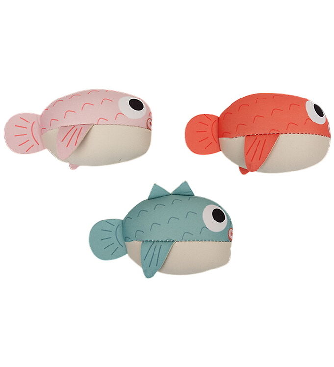 Swim Essentials Dykkervægte - 3-pak - Pufferfish - Rød/Pink/Grøn
