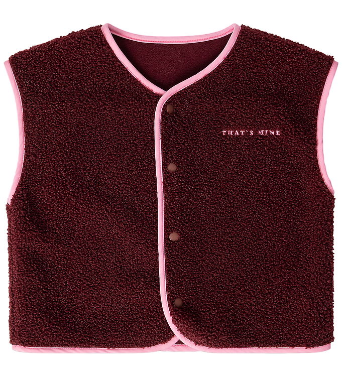 That's Mine Fleecevest - Jordan - Dark Cherry m. Kat