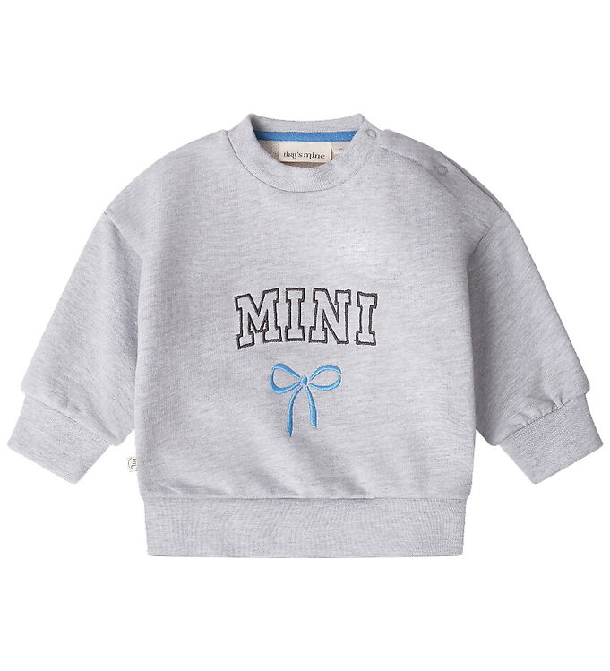That's Mine Sweatshirt - Alpha - Mini/Blå Sløjfe That's Mine Sweatshirt - Alpha - Mini/Blå Sløjfe