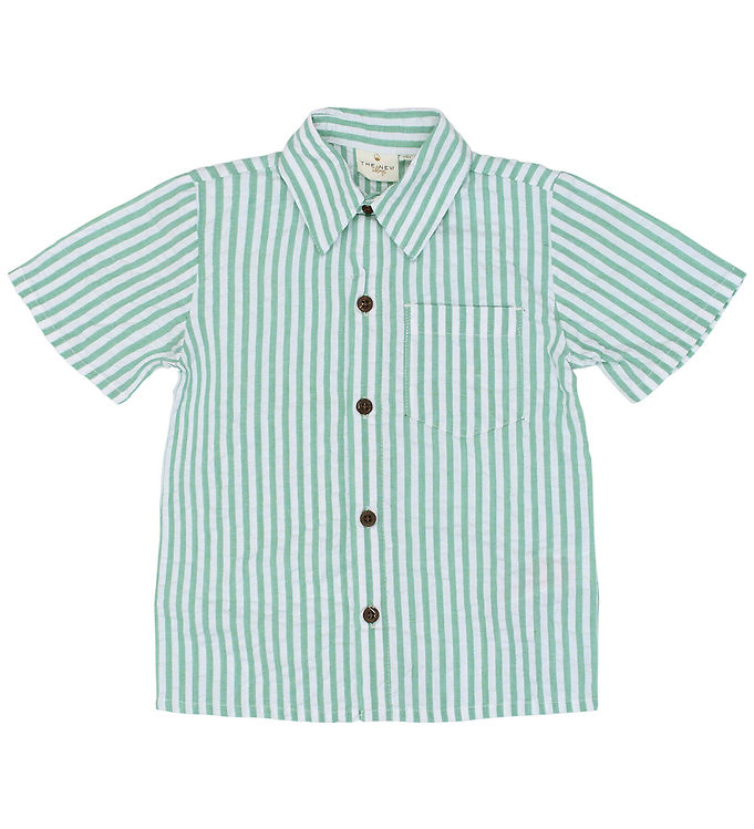 The New Siblings Skjorte - TnstTate - Creme De Menthe Striped