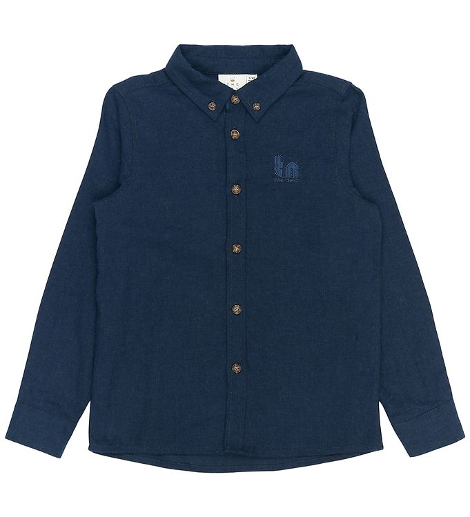 The New Skjorte - TnRick - Navy Blazer Melange The New Skjorte - TnRick - Navy Blazer Melange