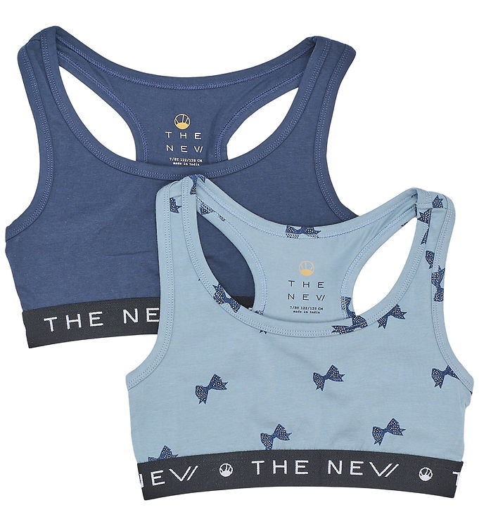 The New Toppe - 2-pak - TnThe New - Ashley Blue Bow AOP
