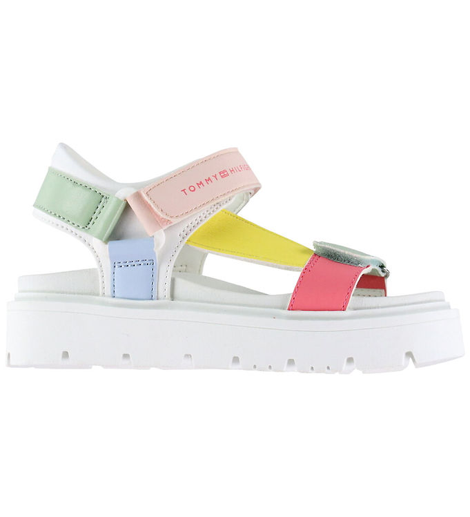 Tommy Hilfiger Sandaler - Claire - Hvid m. Multifarvet