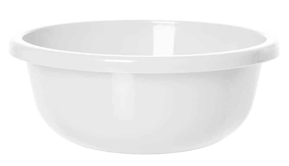 Vaskefad Rund 2 - 5 L. Hvid