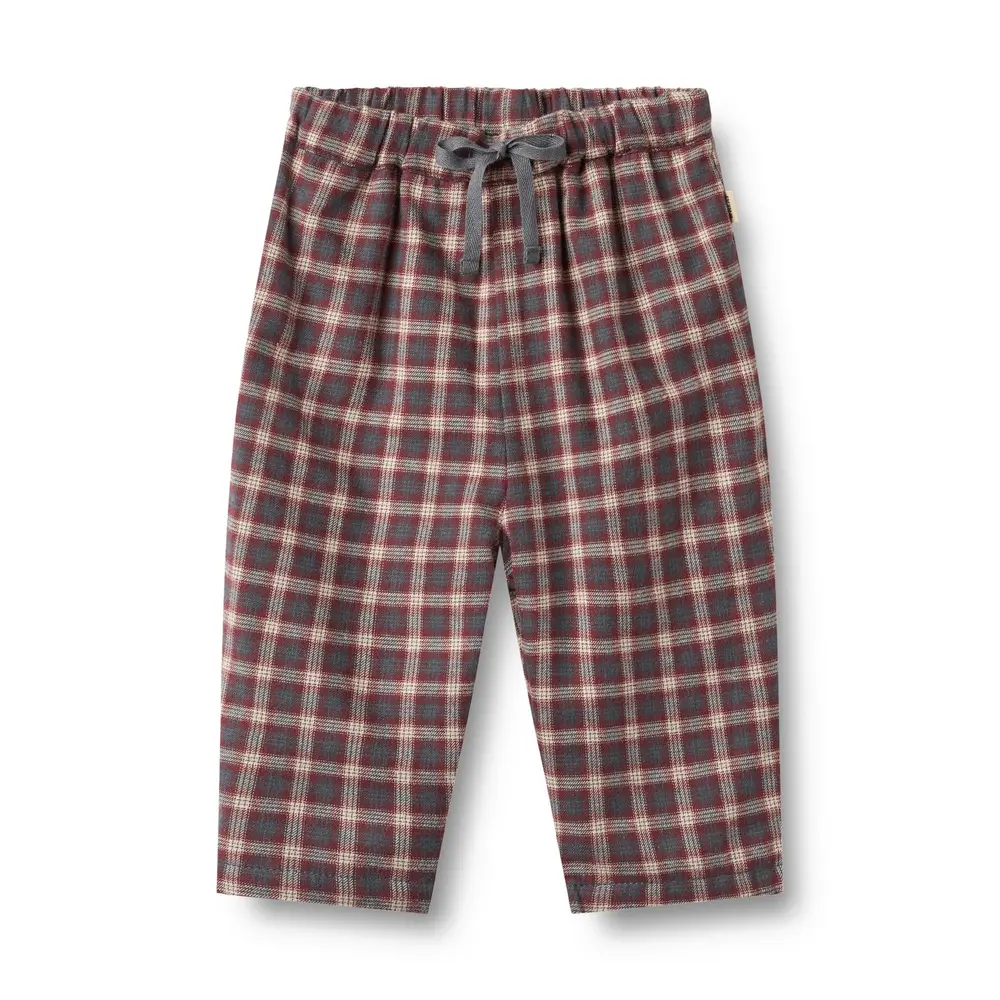 Wheat Arne Bukser - Blue Holiday Check - 86 Wheat Arne Bukser - Blue Holiday Check - 86