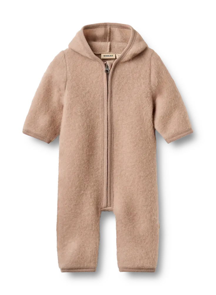Wheat Ata Uld Fleece Køredragt - Pale Lilac - 74