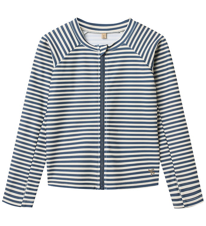 Wheat Badebluse - Zip - Ada - Blue Stripe