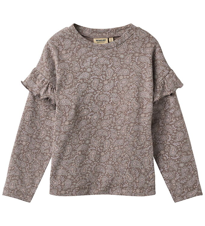 Wheat Bluse - Belinda - Purple Plum Paisley Wheat Bluse - Belinda - Purple Plum Paisley