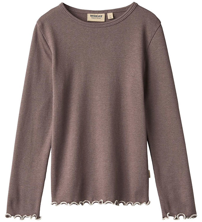 Wheat Bluse - Rib - Elsie - Pink Truffle Wheat Bluse - Rib - Elsie - Pink Truffle