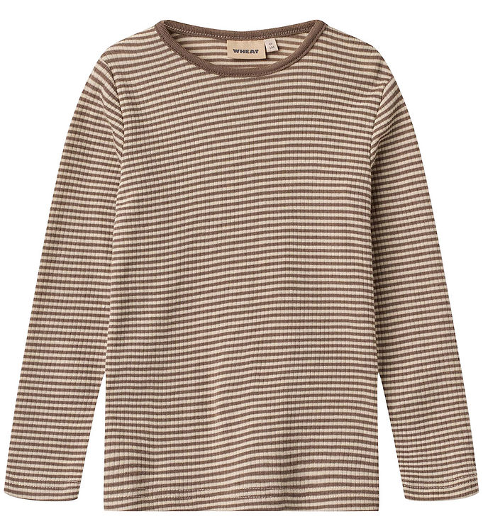 Wheat Bluse - Uld - Alfie - Wood Stripe Wheat Bluse - Uld - Alfie - Wood Stripe