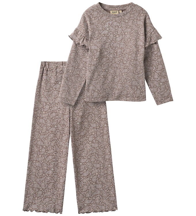 Wheat Bluse & Bukser - Set - Belinda - Purple Plum Paisley Wheat Bluse & Bukser - Set - Belinda - Purple Plum Paisley