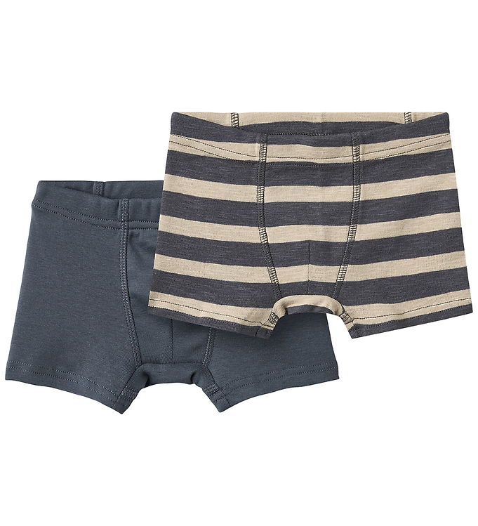 Wheat Boxershorts - 2-pak - Louis - Greyblue Stripe Wheat Boxershorts - 2-pak - Louis - Greyblue Stripe