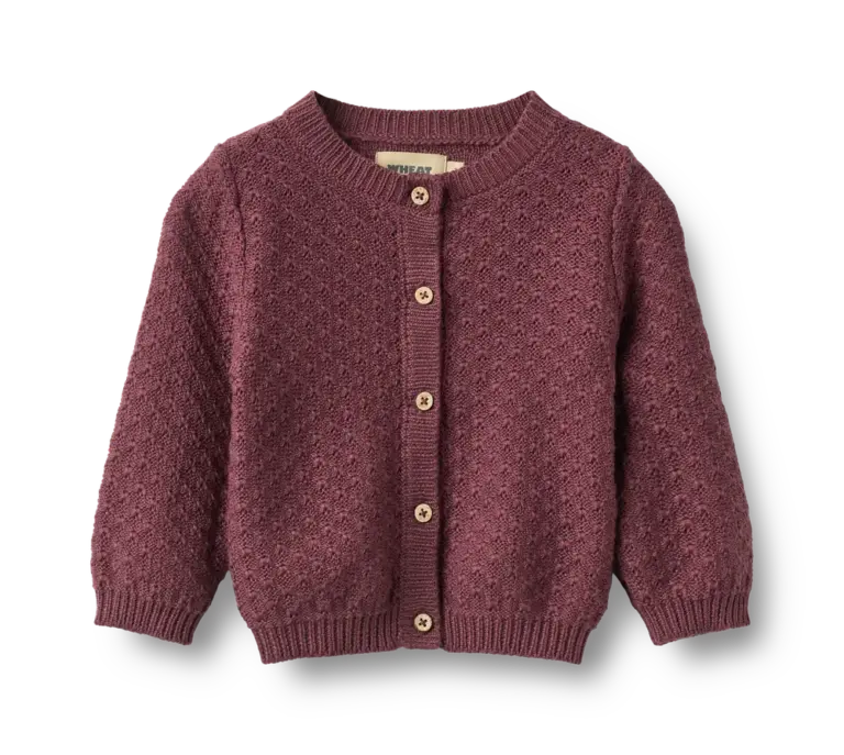 Wheat Cardigan Magnella - Eggplant - 68