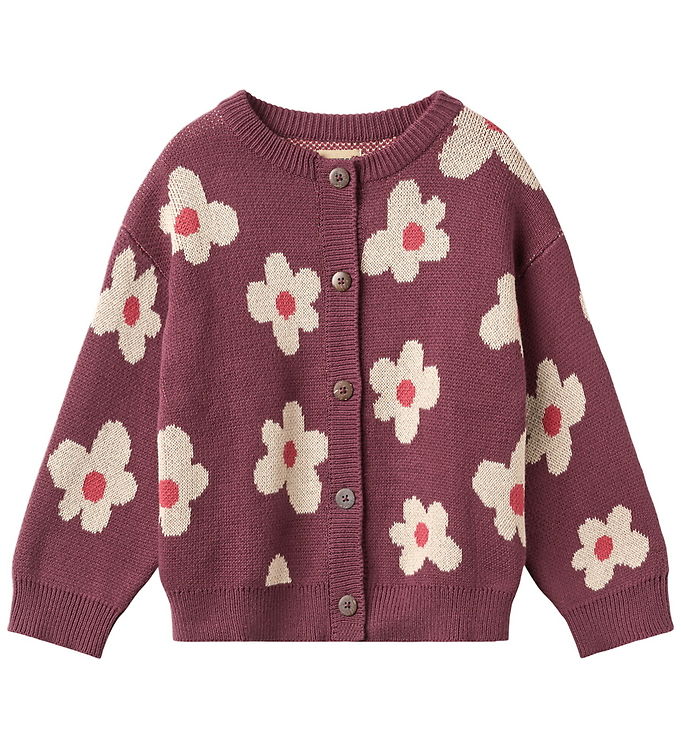 Wheat Cardigan - Strik - Alvilda - Eggplant Wheat Cardigan - Strik - Alvilda - Eggplant