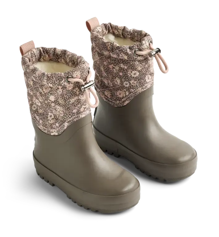 Wheat Drizzle Termo Snestøvle - Dry Wood Snow Flowers - 25 Wheat Drizzle Termo Snestøvle - Dry Wood Snow Flowers - 25