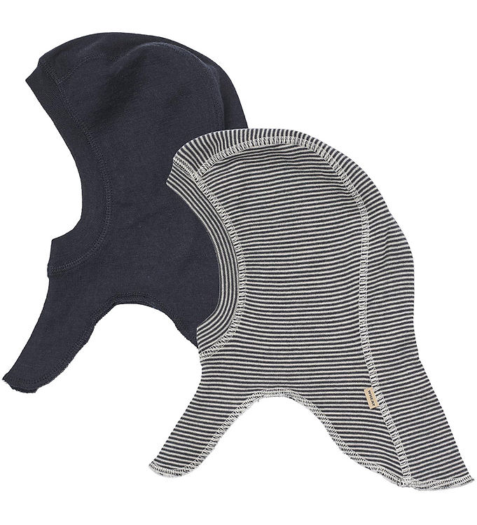 Wheat Elefanthue - Uld - 1-lags - 2-pak - Felix - Navy Stripe Wheat Elefanthue - Uld - 1-lags - 2-pak - Felix - Navy Stripe