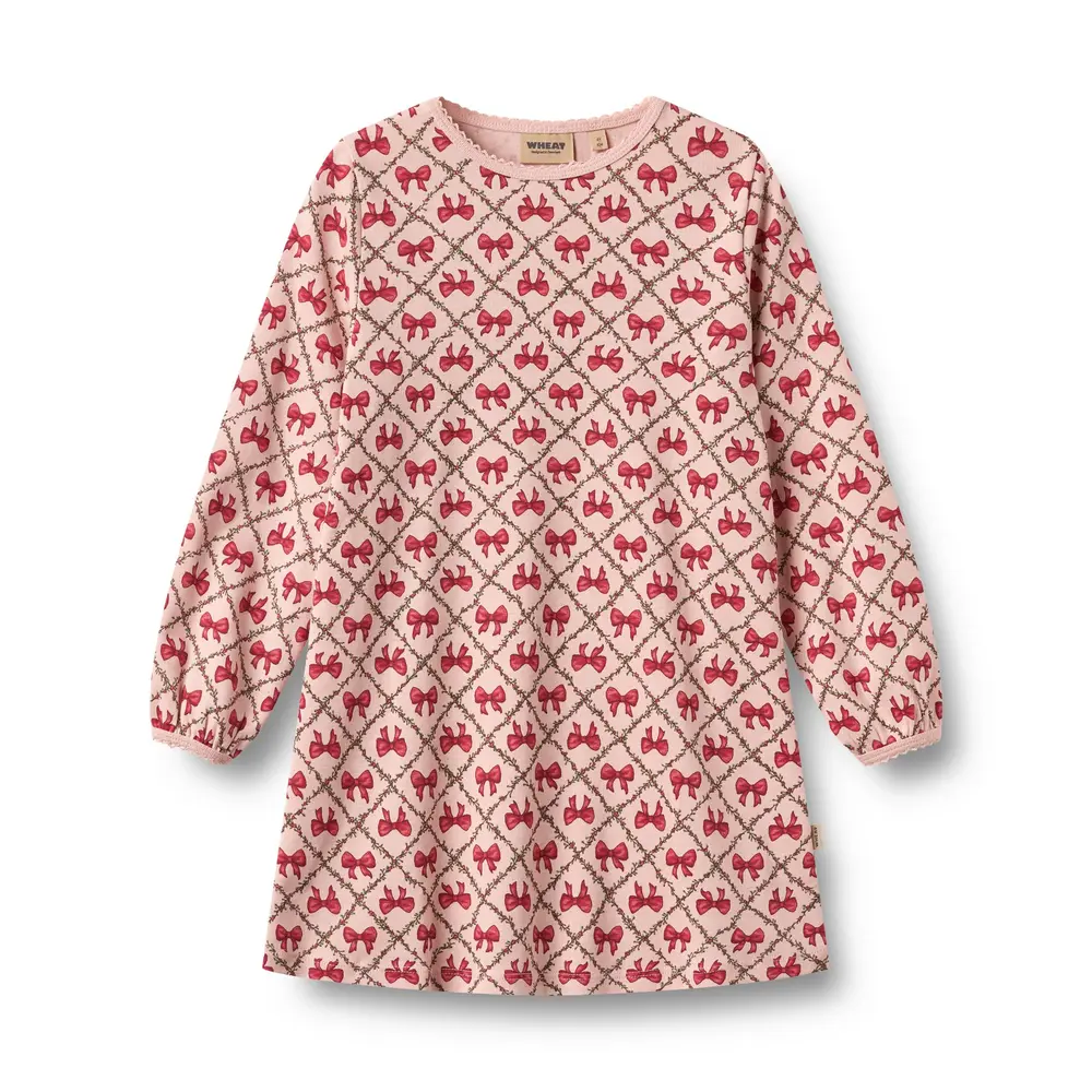 Wheat Elinor Natkjole - Dim Rose Bows - 92 Wheat Elinor Natkjole - Dim Rose Bows - 92