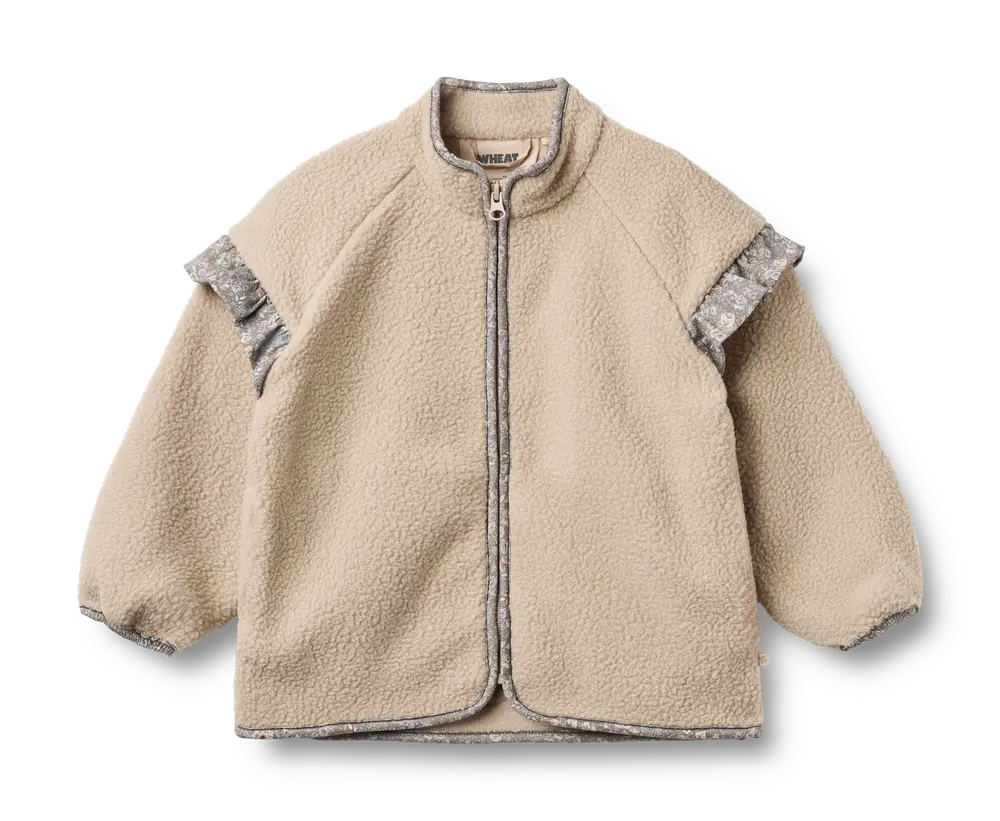 Wheat Ellena Fleece Jakke - Grey Moon - 104 Wheat Ellena Fleece Jakke - Grey Moon - 104