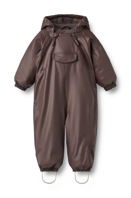 Wheat Evig Gummi Flyverdragt - Chocolate Plum - 74