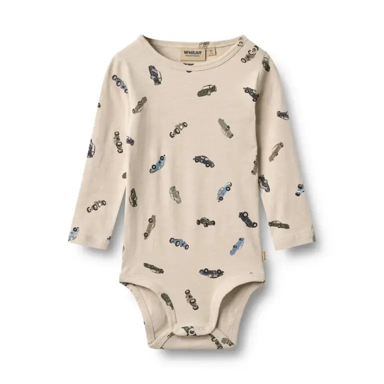 Wheat Freddie Langærmet Body - Cars - 80 Wheat Freddie Langærmet Body - Cars - 80