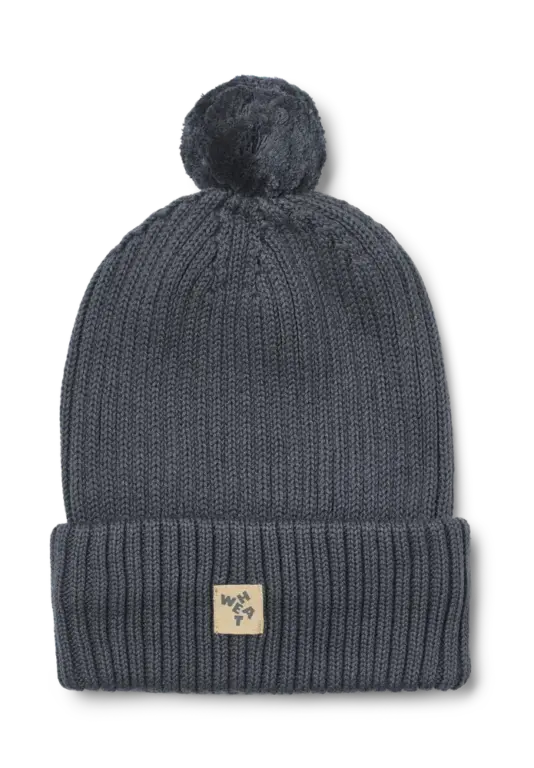 Wheat Habar Strikket Hue - Greyblue - 9-24 MDR.