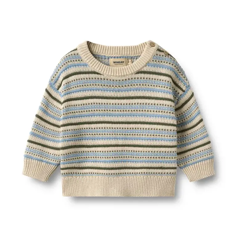 Wheat Harlow Jacquard Pullover - Offwhite - 62