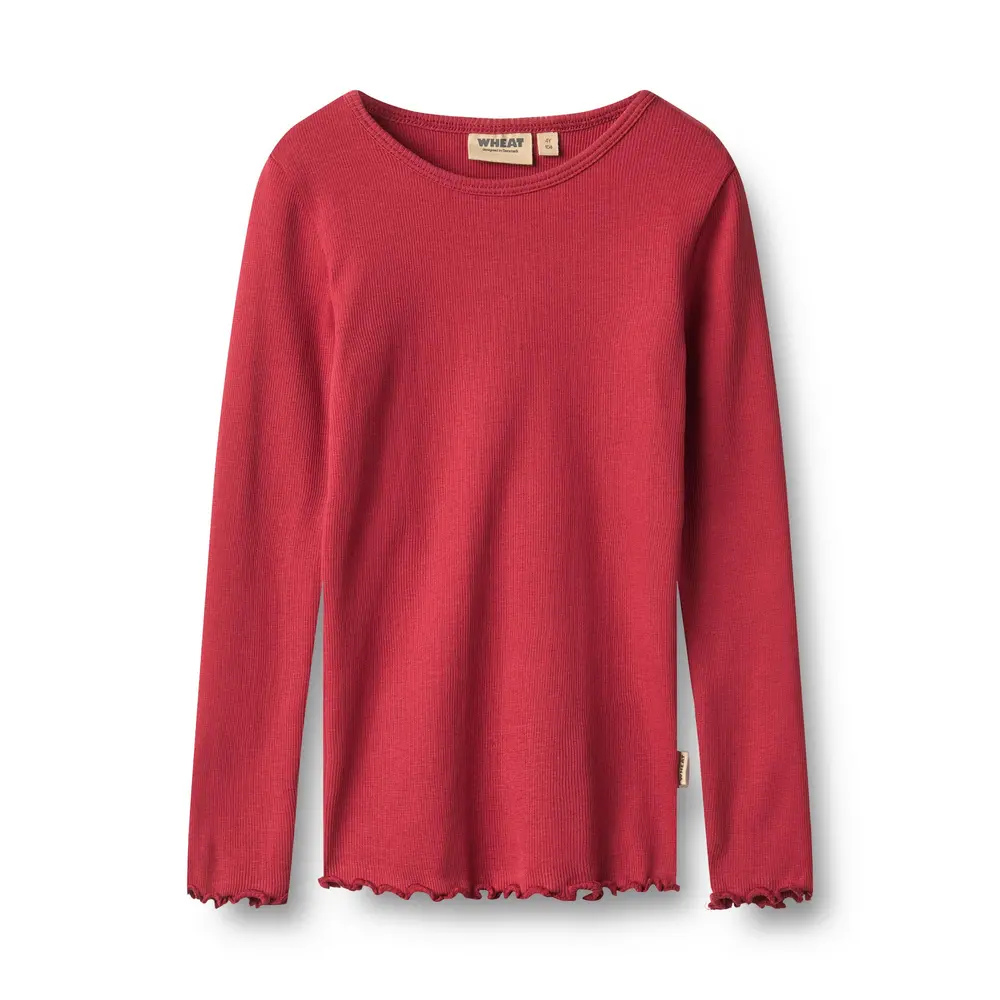 Wheat Ida Langærmet Top - Red Cherry - 104
