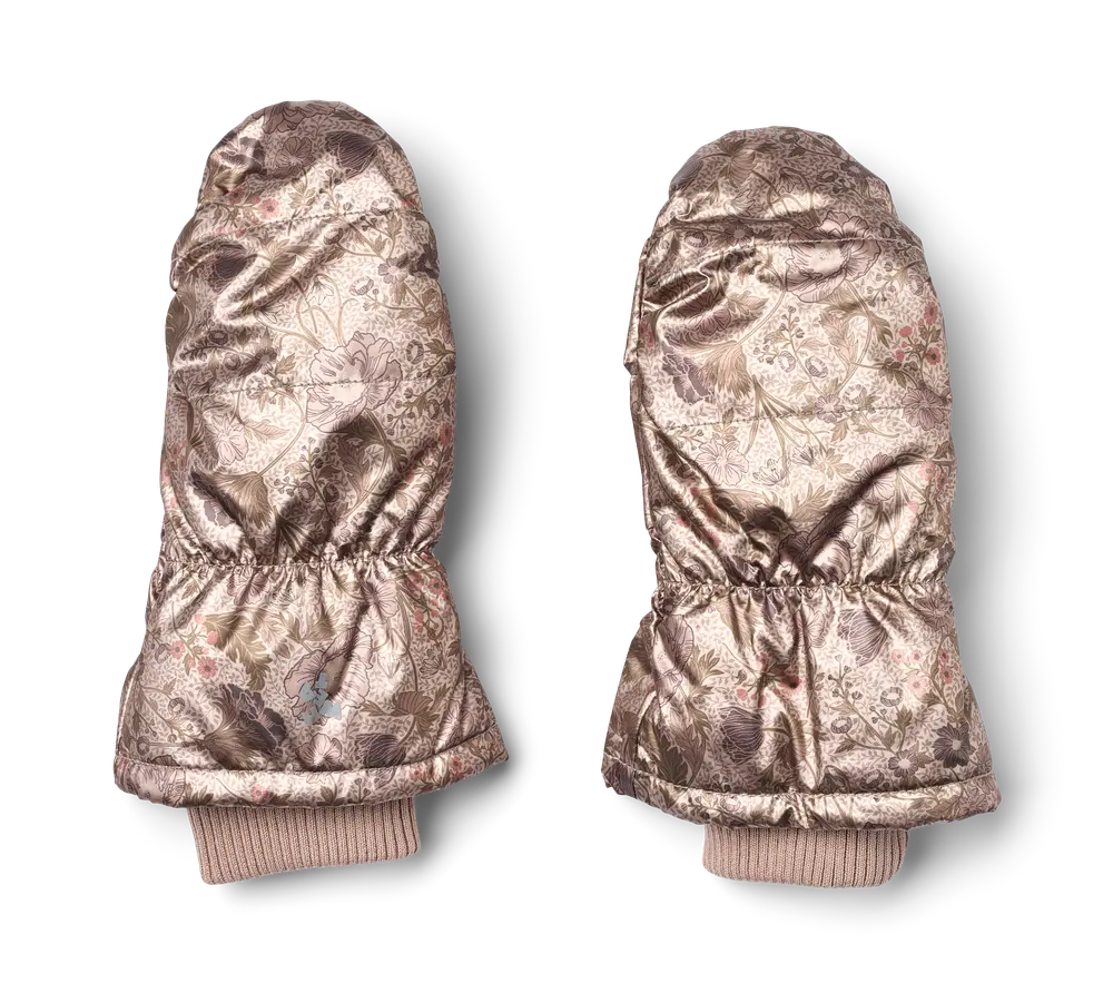 Wheat Jazz Puffer Handsker - Golden Flowers - 3-5 ÅR Wheat Jazz Puffer Handsker - Golden Flowers - 3-5 ÅR
